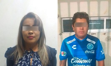 Detienen a pareja en estado de ebriedad y con droga en Amozoc