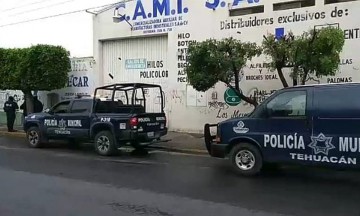 Atracan empresa de hilos y cierres en Tehuacán