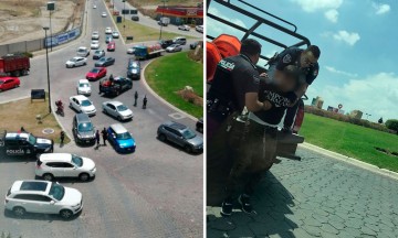 Viven balacera en pleno coraz&oacute;n de Lomas de Angel&oacute;polis; hay dos detenidos