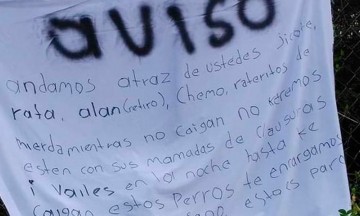 "Andamos tras de ustedes" advierten a ladrones en Jalpan