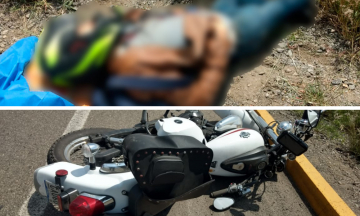 Fallece motociclista en percance vial