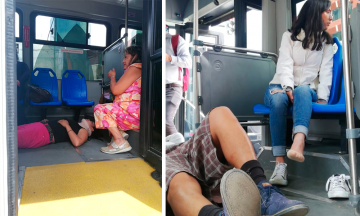 Unidad de RUTA choca con Jeep en bulevar 5 de mayo