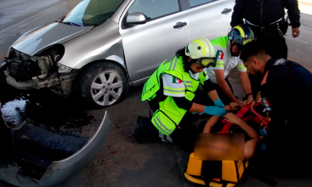 Colisión en MéxicoPuebla deja una conductora lesionada