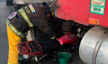 Arrollan a motociclista en Parque Industrial Puebla 2000