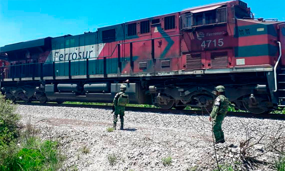 Evita Guardia Nacional un saqueo a tren en Cañada Morelos