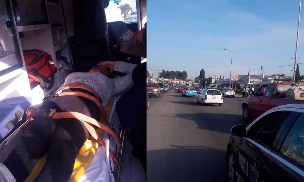 Camioneta atropella a mujer en la Puebla-Tehuacán