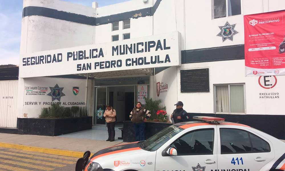 Suspenden a tres elementos de seguridad en San Pedro Cholula