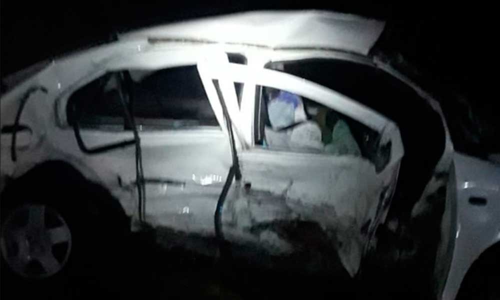 Mueren dos en accidente vial en Tepeaca; hay tres heridos