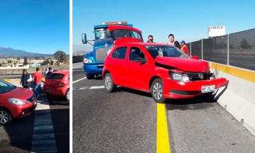 Pierde el control de su vehículo y choca en la Puebla-Orizaba