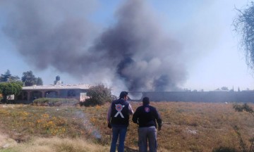 PC confirma dos heridos tras explosión de polvorín en Tepeaca