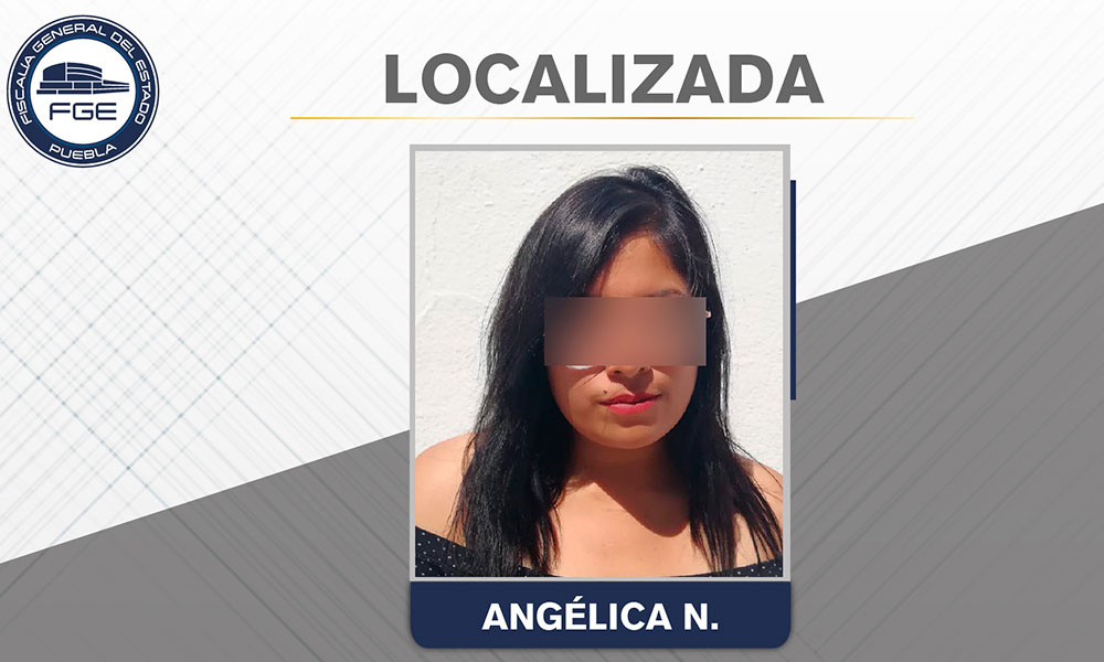 Fiscalía de Puebla ubicó ilesa a mujer reportada como desaparecida.