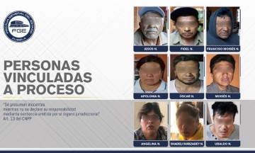 Envían a prisión a 9 personas tras cateos en Coronango