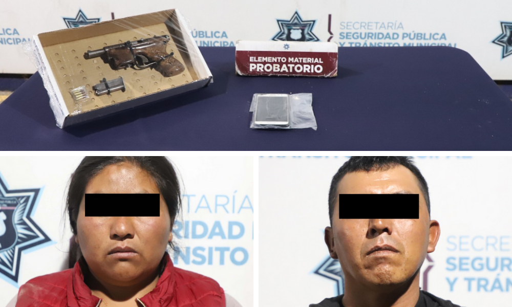Caen cuatro presuntos asaltantes en San Pablo Xochimehuacán