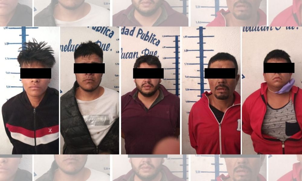Aseguran a 5 sujetos con vehículos robados en San Martín Texmelucan