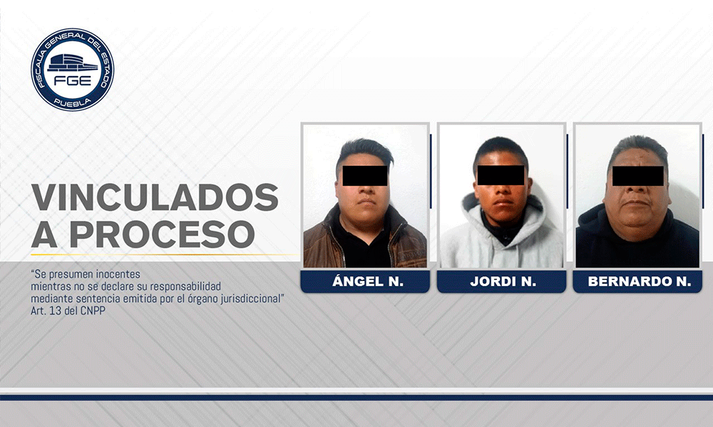 Padre e hijos vinculados a proceso por homicidio calificado en Tehuacán 
