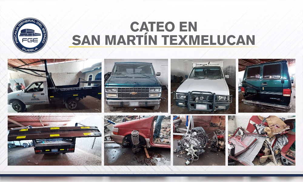 Realizan cateos en San Martín y aseguran vehículos robados 
