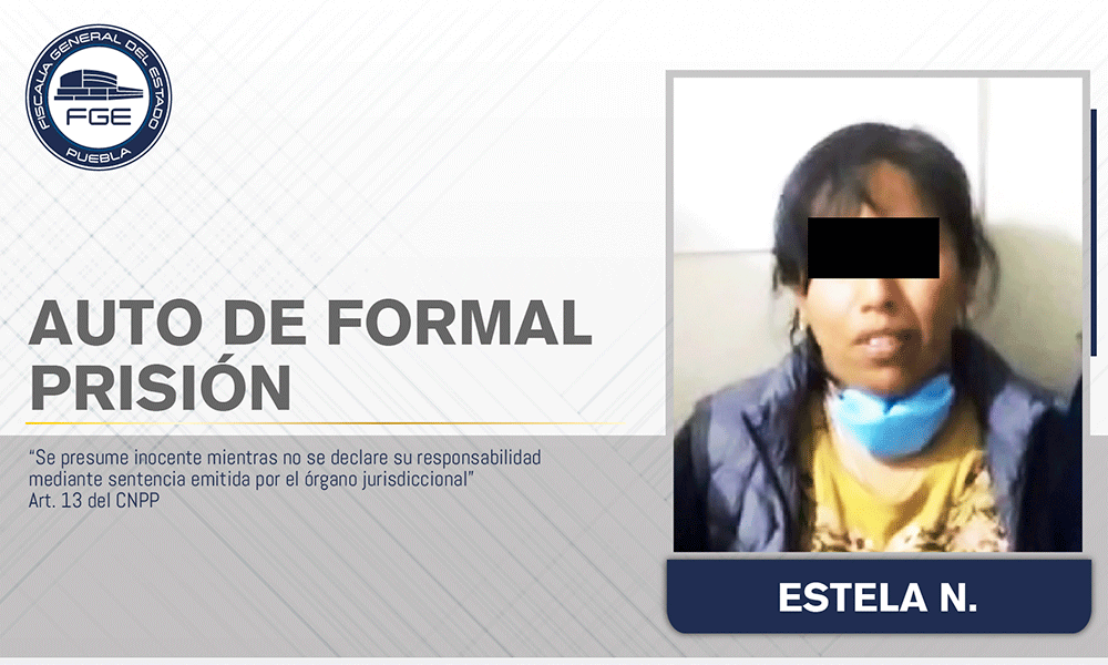 Envían a prisión a mujer por asesinar a su esposo en Xiutetelco 