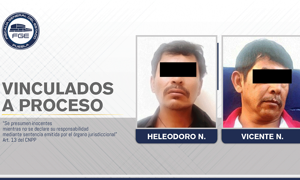 Vinculación a proceso a dos integrantes de una banda delictiva de Tehuacán