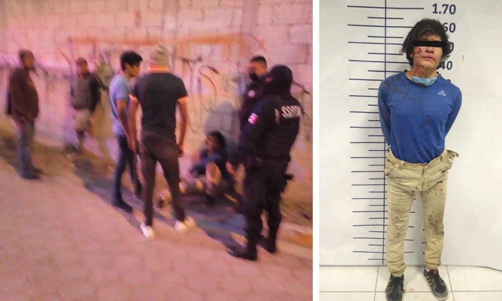 Oficiales evitan linchamiento en Tlaxcalancingo