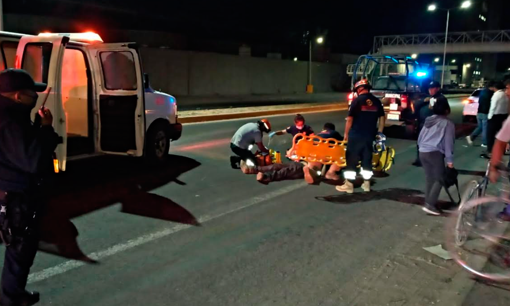 Hombre resulta herido tras caída de bici en la Puebla-Tehuacán