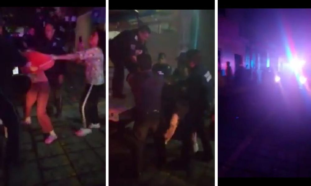 Policías municipales de Huauchinango golpean a mujeres