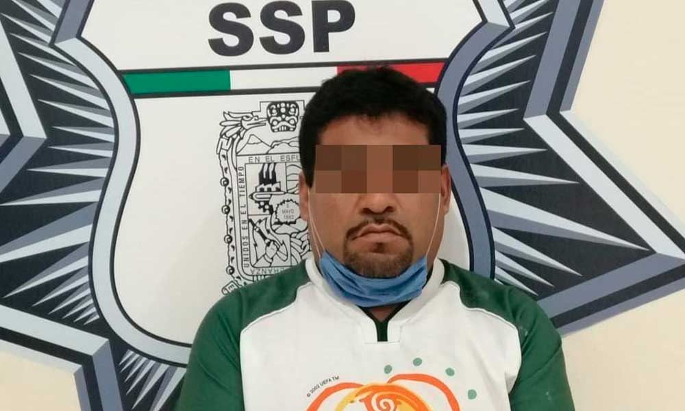 Detienen a narcovendedor de El Pelón en Puebla
