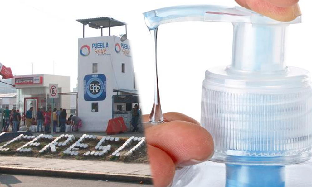 Con gel antibacterial se intoxican en Cereso de Puebla