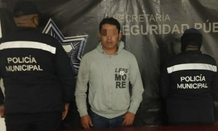 Detienen a narcomenudista en Texmelucan