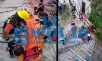 Trabajador se electrocuta y sufre quemaduras en Cuautlancingo