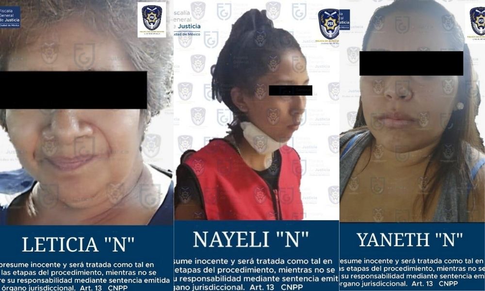 Detienen a tres mujeres vinculadas con secuestro y extorsión