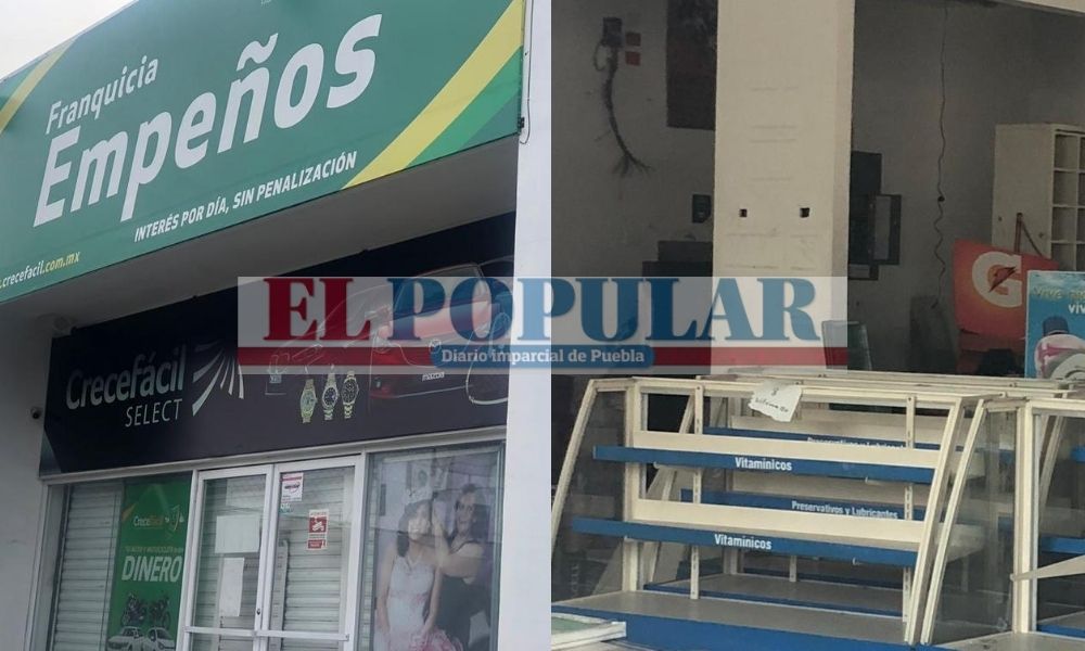 Roban alrededor de 150 mil pesos en mercancía de casa de empeño