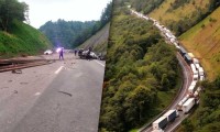 Tragedia en pista de Huachinango; tráiler mata familia en un accidente vial