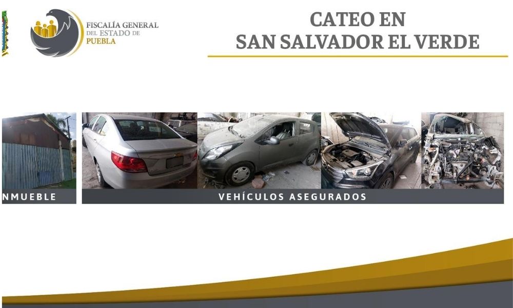 Aseguran inmueble donde desmantelaban vehículos robados en San Salvador El Verde