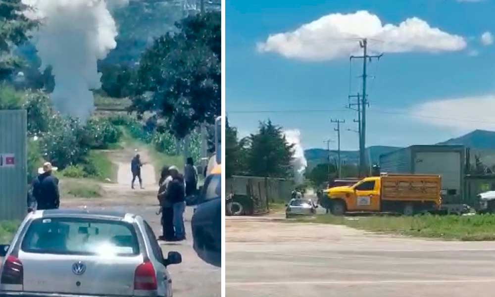Huachicoleros regresan, se registra fuga de Gas LP en Tepeaca