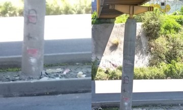 Cierran puente peatonal luego de accidente vehicular en la autopista México-Puebla