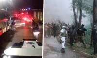 Rescatan 400 policías a elementos de la AEI, tras amenazas de habitantes de Coxolico, Ajalpan 