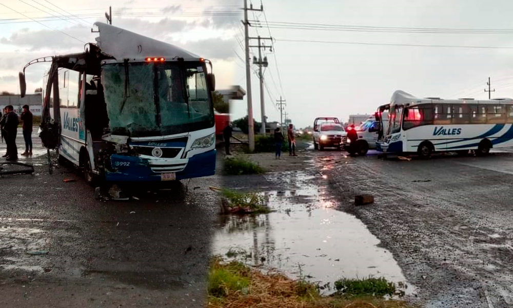 Seis heridos deja aparatoso choque sobre la Puebla-Tehuacán