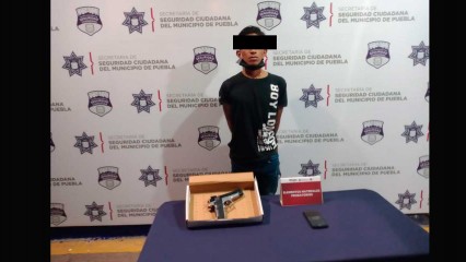 Detienen a sujeto en Centro Histórico por usar réplica de arma