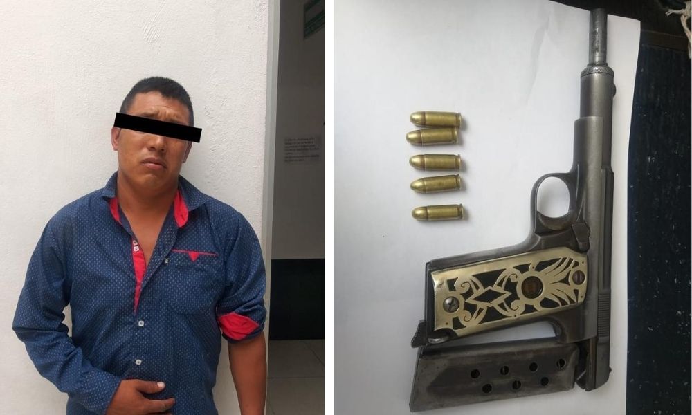 El detenido se identificó como Tomás L, de 31 años, originario de Huaquechula.