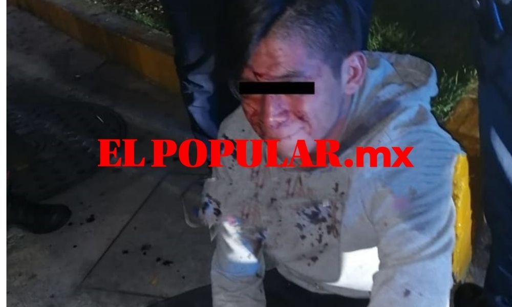Taxistas golpean a presunto asaltante en la colonia Joaquín Colombres