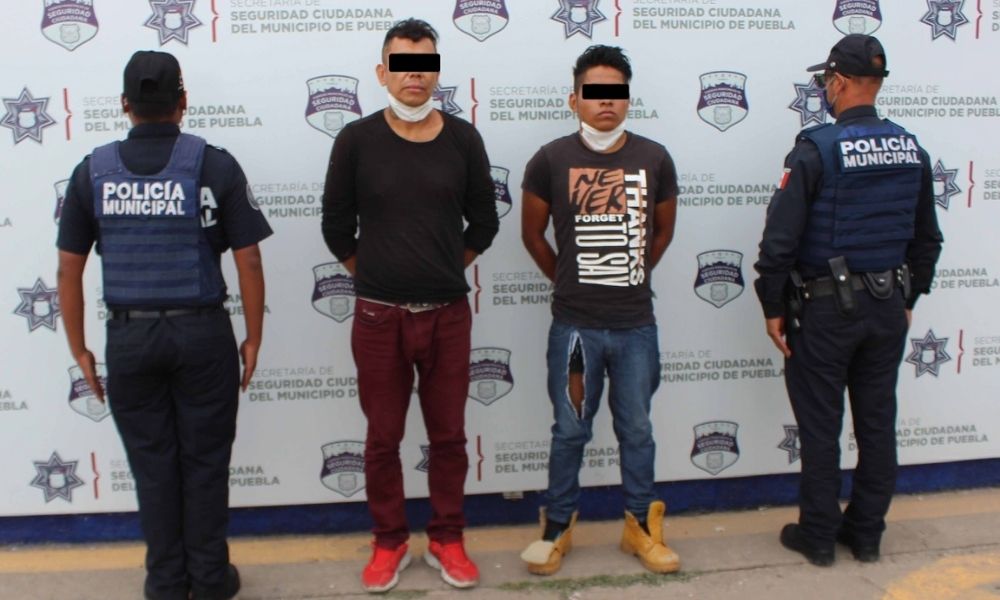 Detienen a dos hombres por robo a transeúnte en San Ramón Cuarta Sección