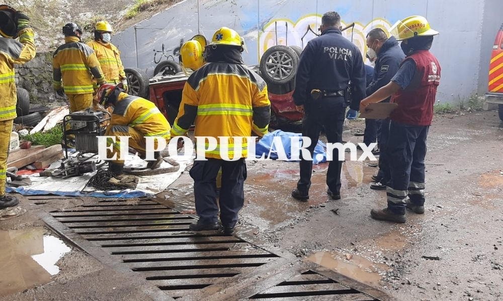 Automovilista Muere Al Volcar Y Caer De Puente En San Andrés Cholula