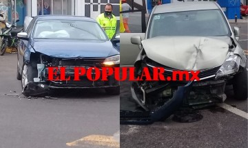 Choque múltiple deja un lesionado en la colonia Bugambilias