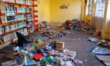 Roban en la madrugada biblioteca de San Baltasar Temaxcalac