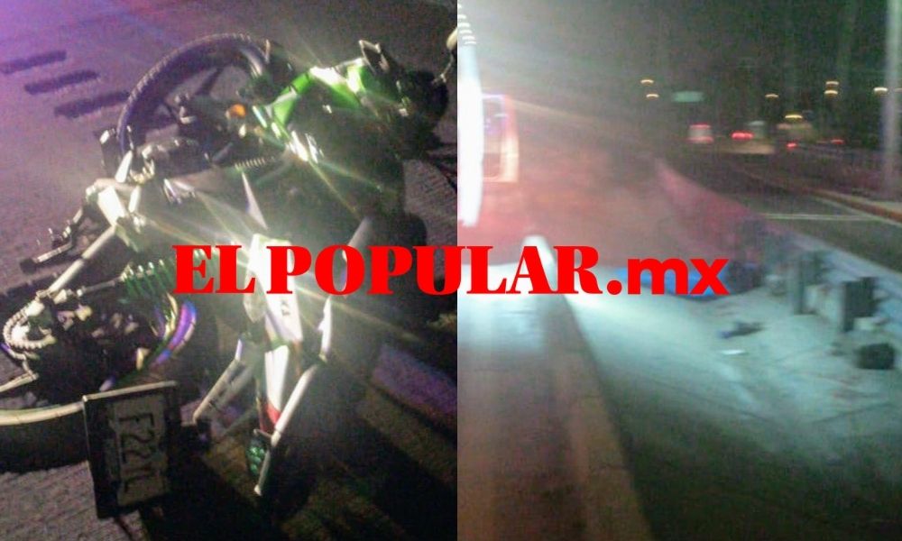 Motociclista muere por derrape en la autopista México-Puebla