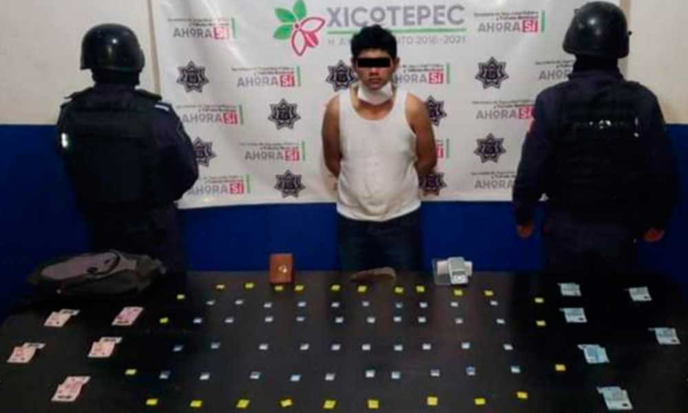 Cae narcomenudisra en Xicotepec de Juárez