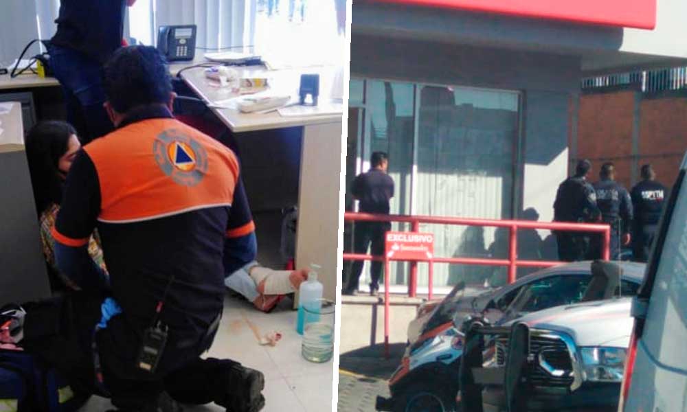 Empleada de Santander Zavaleta sale herida en violento asalto armado