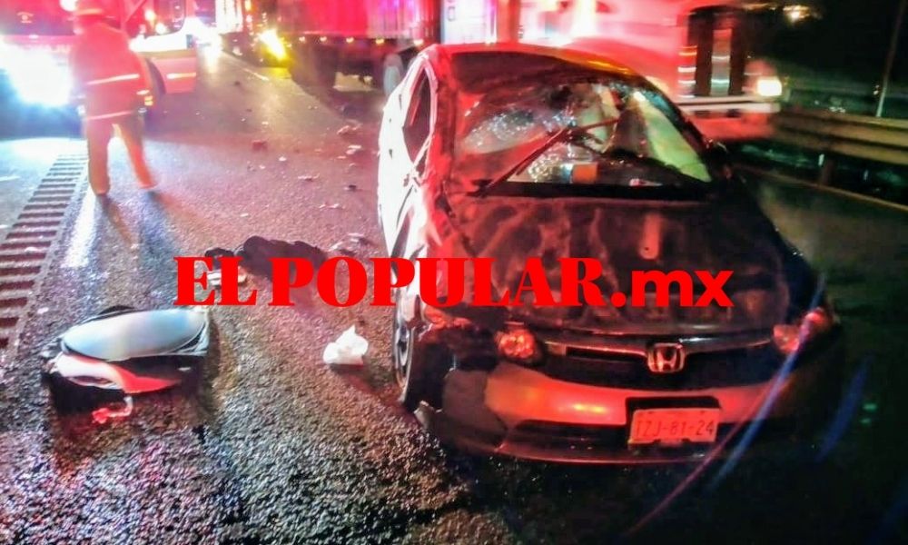 Gruyero muere arrollado y desmembrado mientras trabajaba sobre la autopista Puebla-Orizaba