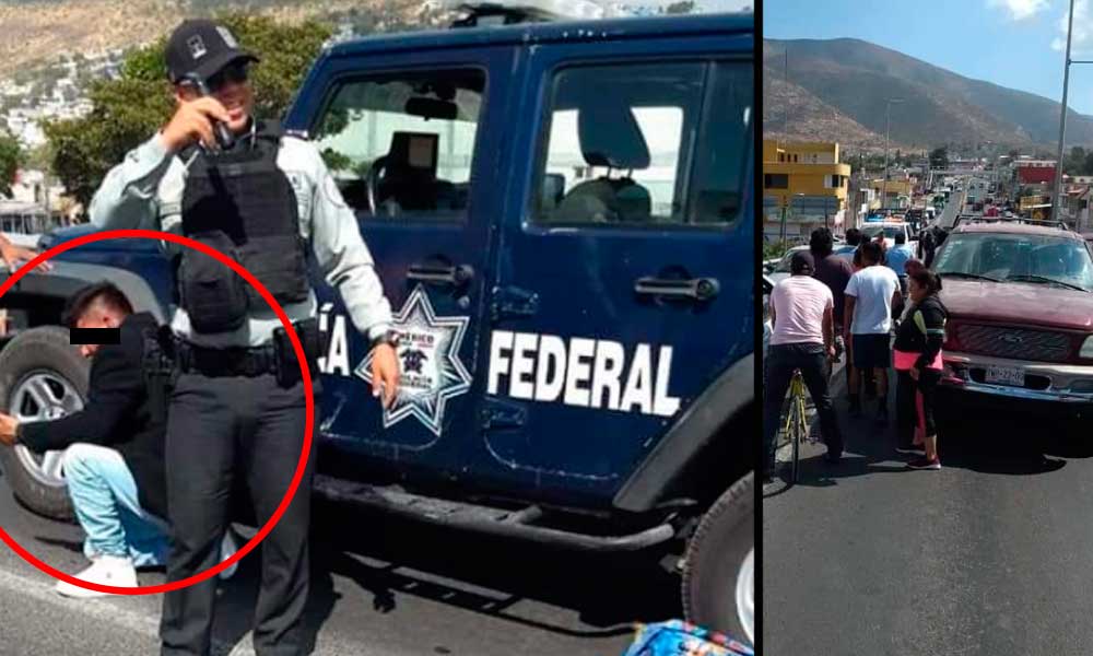 Dan golpiza a ladrón en Tecamachalco, policía llegó a rescatarlo
