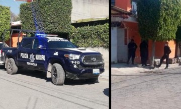 Los elementos de la Policía Municipal acordonaron el área.